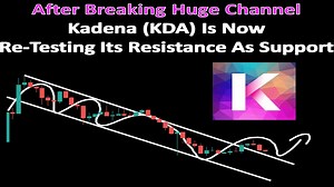 After Breaking Huge Channel Kadena (KDA) Is Now Re-Testing Its Resistance As Support