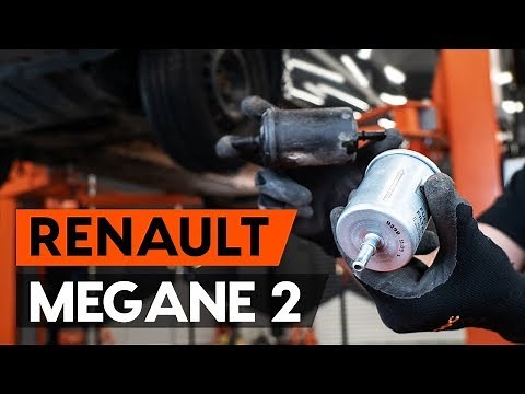 How to change fuel filter RENAULT MEGANE 2 (LM) [TUTORIAL AUTODOC]