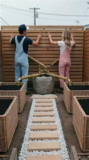 DRY YARD to ZEN FOOD SANCTUARY! 🥬✨ (DIY Kitchen Garden)