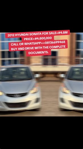 2012 Hyundai Sonata for Sale at 4.8 Million
