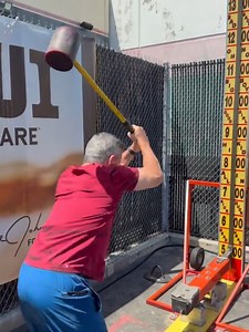 I swung the hammer and came up a little short. Fun times! | Bruce Buffer