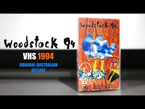 Inside the Woodstock ’94 VHS | Full Artwork, Packaging & Retro Footage