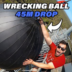1.7M views · 15K reactions | Insane Wrecking Ball 45M Drop!  | How Ridiculous | Facebook