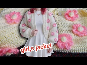 Crochet jacket for girls 13 to 16 years/crochet for beginners/how to crochet jacket