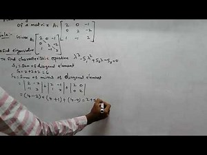 eigenvalues and eigenvector in 3x3 matric problem in tamil(தமிழ்)-Matrix