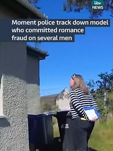 Model turned romance fraudster Gemma Kingsley, who conned men into spending tens of thousands of pounds to fund her expensive lifestyle, has been jailed at Swindon Crown Court for seven years and seven months. Sentencing her, the judge described the 50-year-old as a “common thief who traded on her charm, charisma and good looks”. Wiltshire Police have today released this footage which shows the moment the force tracked her down to a remote cottage in Scotland. #itvnews #romancefraud #romancefrau