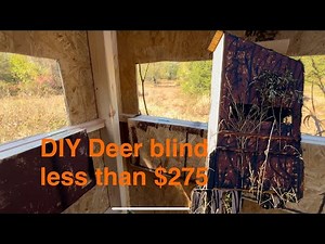 DIY deer stand build for cheap!