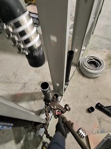 Snapping nohub vertical cast pipe #plumber #Plumbing #fblifestyle | Jeremy Dawkins