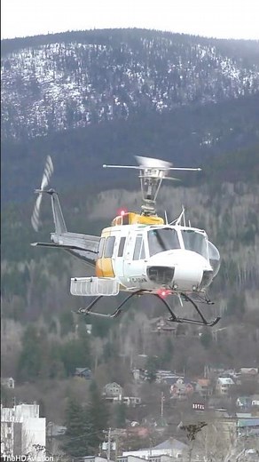 Epic Huey Sound! Bell 205 Helicopter Takeoff
