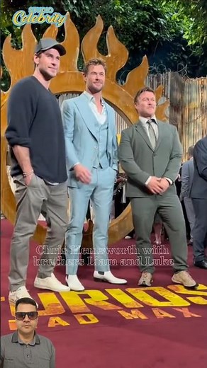Chris Hemsworth with brothers Liam and Luke #chrishemsworth