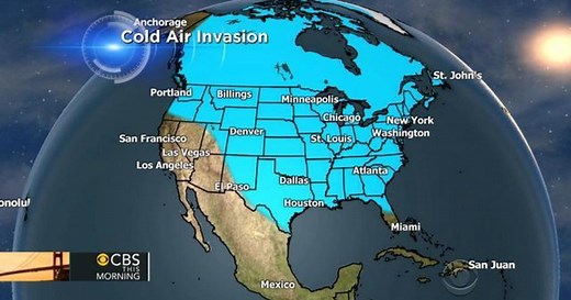 Weather forecast: Arctic blast affects millions