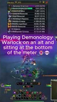 Low DPS Demo Lock Alt Kills Mythic Nymrissa Wavecaller! 😈💀 #shorts #youtubeshorts #worldofwarcraft