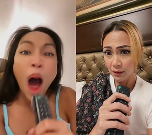 Aliw na aliw ang mga netizens sa tila lip sync showdown nila Rochelle Pangilinan at Jodi Sta. Maria sa kanta nila Morissette at Regine Velasquez-Alcasid na “Gusto Ko Nang Bumitaw,”. #TheFilipinoTimes Video from TikTok: @jodi_stamaria | The Filipino Times
