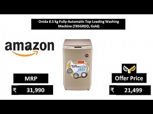 Onida 8.5 kg Fully-Automatic Top Loading Washing Machine (T85GRDD, Gold)