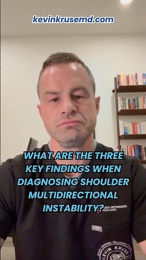 What Are The Three Key Findings When Diagnosing Shoulder Multidirectional Instability