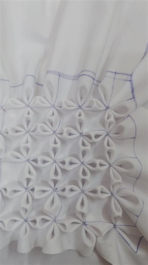 Megha Kishan | Fashion Designer on Instagram: "#sewingtutorials #sew #fabricmanipulation #smock #fashiondesigner Design your fabric Smocking Sewing tutorials Fabric manipulation Fashion designer"