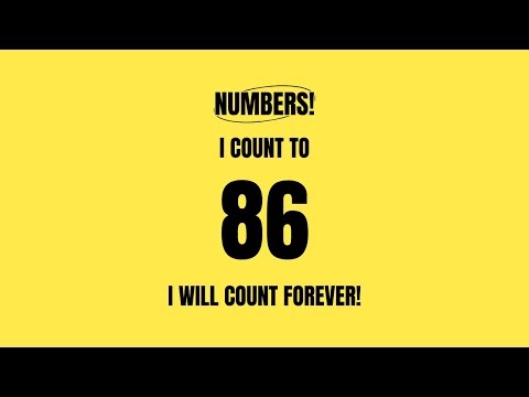 86! I'm Counting From 0 To 86! Learning to Count in English!