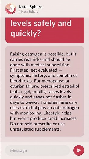 How can someone raise estrogen levels safely and quickly?
