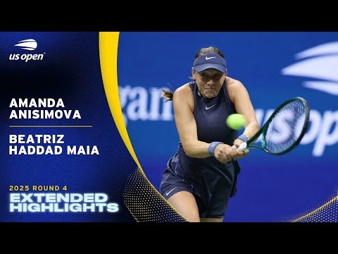 Amanda Anisimova vs. Beatriz Haddad Maia Extended Highlights | 2025 US Open Round 4
