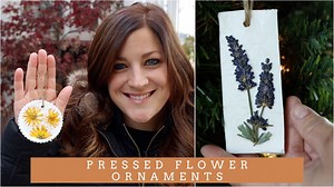 Pressed Flower Ornaments! 🌸🎄🥰 | Garden Answer