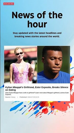 Breaking News: Kylian Mbappé's Girlfriend, Ester Exposito, Breaks Silence on Dating #Actress