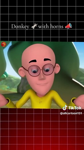 Funny Cartoon Donkey with Horns: Kids Entertainment