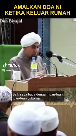 53K views · 1.4K reactions | Doa ketika nak keluar rumah. Amalkan | Ustaz Don Daniyal Don Biyajid : Solat & Selawat Tour | Facebook