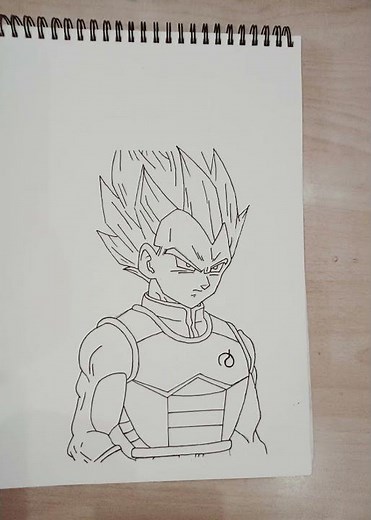 🔥How to draw Vegeta step by step (easy anime drawing)"