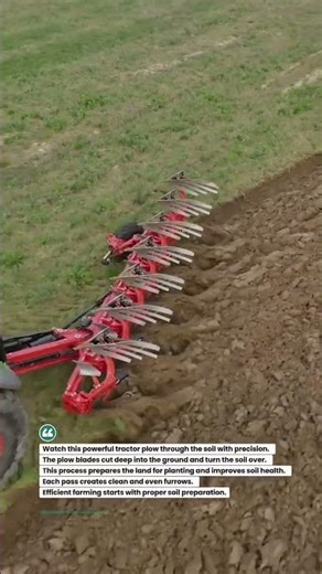 Heavy Duty Plowing Machine in Action! #farming #tractor #agriculture