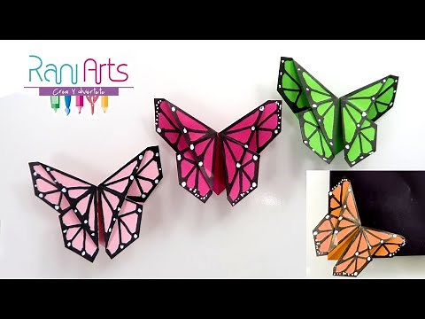 MARIPOSA ORIGAMI (marcapáginas) - DIY - ORIGAMI BUTTERFLY (bookmark)