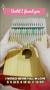 Until I Found You Kalimba Tabs Letter & Number Notes Tutorial - KalimbaTabs.net