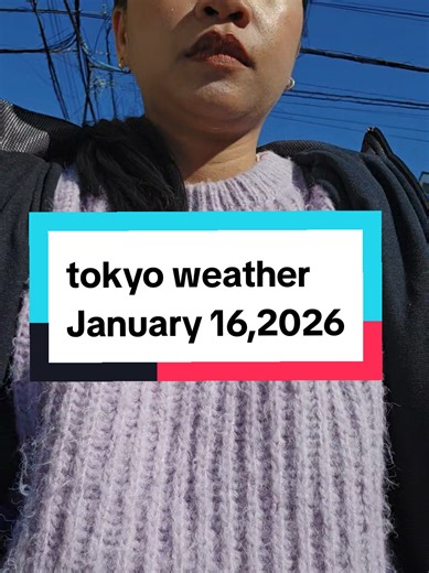 Tokyo Weather Update - January 16, 2026