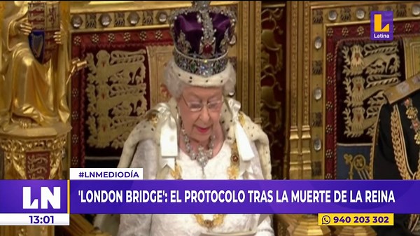 🔴 #EsNoticiaAhora 🔴 "London Bridge": El protocolo tras la muerte de la Reina Isabel II. ➡️ #LatinaNoticias #LoÚltimo #LNMediodía | Latina Noticias