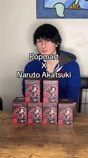 Did the red contacts fit the theme? Yes. Do I look in pain this whole video? Also yes 😍@POP MART US SHOP @POP MART US LOCAL #naruto #akatsuki #popmart #unboxing #lgbt