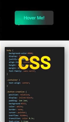 Modern Button Hover Effects with Javascript | #shorts #shortsfeed