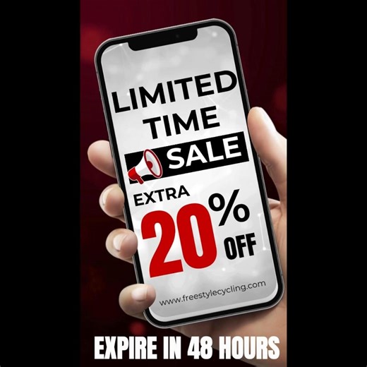 Don't miss out extra 20% off with code:FCFB20 at checkout, expire in 48 hours. SHOP NOW! | Freestylecycling | Facebook