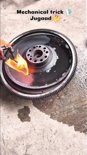 Frywheel Ring gear installation 👨‍🔧 mechanical trick⚙️jugaad 🤔 . . #mechanic #instagood #viralreel