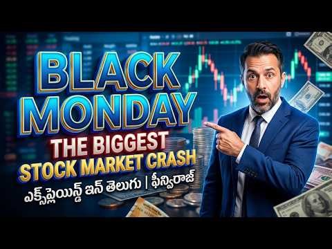 Black Monday 1987: The Biggest Stock Market Crash Explained in Telugu | #FinViraj
