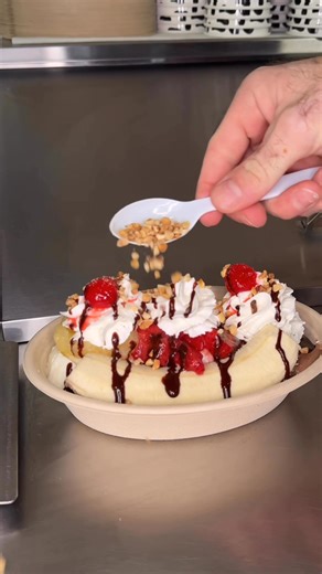 1.2K views | Sweet tooth heaven! Our ice cream shop isn’t just about the scoops — We’re baking up homemade pies and cakes too! Come for the ice cream, stay for the dessert. Locations in South Tampa, Dunedin, Safety Harbor, Pinellas Park & Palm Harbor!✨ #tampafoodie #icecream #dunedin #tampaeats #icecreamlover #localbusiness #sweettooth #bananasplit #candystore | Strachan's Ice Cream & Desserts | Facebook