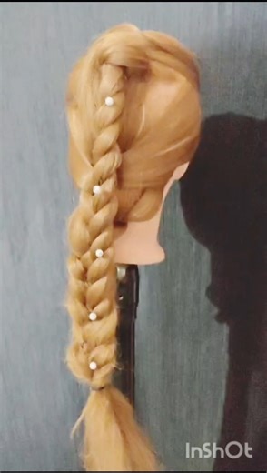 5 minutes easy unique braid hairstyle #shortsfeed #hairstyle #growwithmuskan