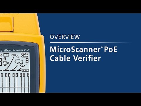 MicroScanner™ Cable Verifier Series