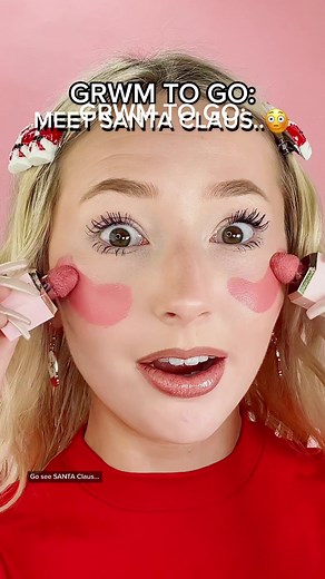 Get Ready with Me to Meet Santa Claus: Christmas Makeup Tutorial