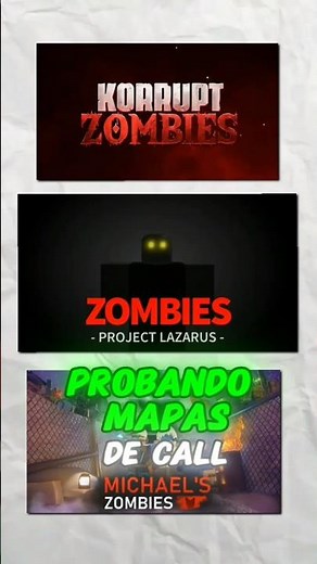 I TRIED CALL OF DUTY ZOMBIES GAMES ON ROBLOX