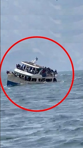 Shocking Footage: Boat Sinks in Lake Kivu, DR Congo #shorts