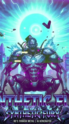 SYNTHETIC FURY UNLEASHED! 🤖🔥80s THRASH MEETS AI RAGE! 🎸SYSTEM OVERLOAD AT 17:00! ⚠️ #metal