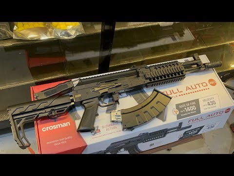 Durog and Red Horse Crosman AK1 Airgun Rifle unboxing and testing