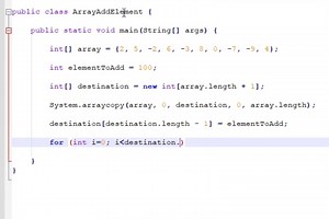 Java编程实例-给数组增加元素