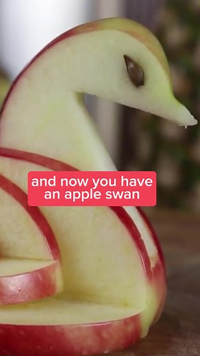 How to Make an Edible Apple Swan! Step-by-Step DIY Guide