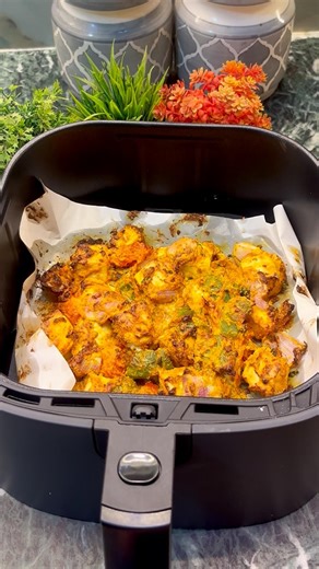 Paneer tikka in the air fryer😍 #PaneerTikka #AirFryerRecipes #EasyCooking #HomeCooking #Healthy