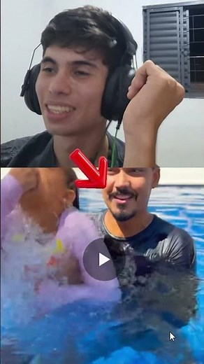 Desafio na Piscina! Quem ganha essa? 🌊😂🔥